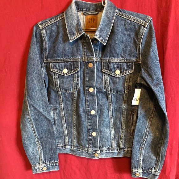 GAP WOMEN' S CLASSIC  DENIM JEAN JACKET SIZE SMALL NEW WITH TAGS - Picture 1 of 16